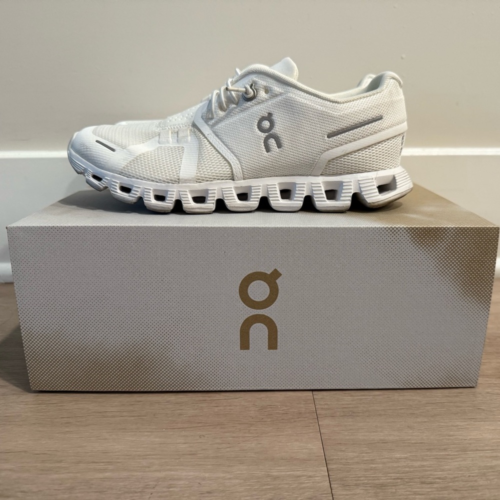 On Cloud  Running White Athletic Shoes